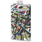 抽象芸術入力テープおよびレターフォーム1 フラスク (左)