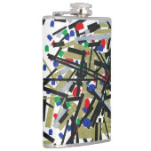 抽象芸術入力テープおよびレターフォーム1 フラスク (右)