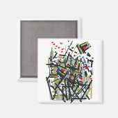 抽象芸術入力テープおよびレターフォーム1 マグネット (正面/裏面)