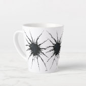 抽象芸術入力テープおよびレターフォーム3 カフェラテマグ (左アングル)