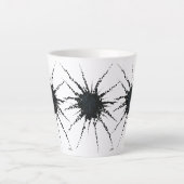 抽象芸術入力テープおよびレターフォーム3 カフェラテマグ (正面)