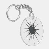 抽象芸術入力テープおよびレターフォーム3 キーホルダー (正面左)