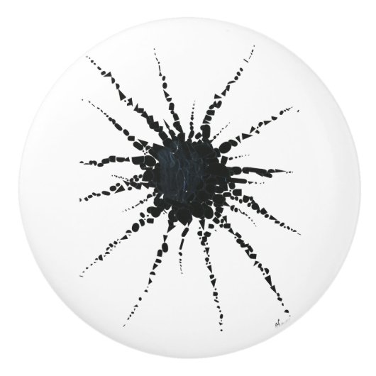 抽象芸術入力テープおよびレターフォーム3 セラミックノブ (正面)