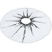 抽象芸術入力テープおよびレターフォーム3 ブラッシュドポリエステルツリースカート (アングル)