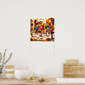 抽象芸術公園 ポスター (キッチン)