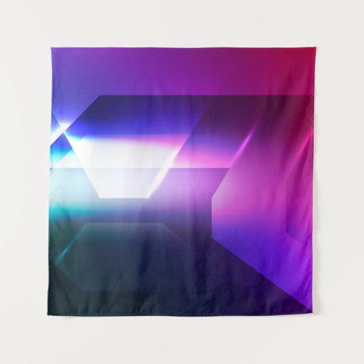 抽象芸術六角形の背景抽象的，芸術，  タペストリー (正面)