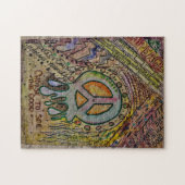 抽象芸術内平和パズル ジグソーパズル (横)