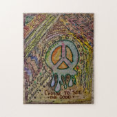 抽象芸術内平和パズル ジグソーパズル (縦)