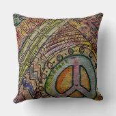 抽象芸術内平和装飾用クッション クッション (裏面)