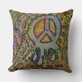 抽象芸術内平和装飾用クッション クッション (正面)