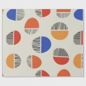 抽象芸術円のシームレスなパターン、背景  ラッピングペーパー (フラット)