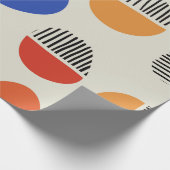 抽象芸術円のシームレスなパターン、背景  ラッピングペーパー (角)