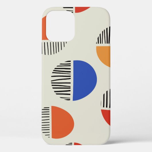 抽象芸術円のシームレスなパターン、背景  Case-Mate iPhoneケース (裏面)