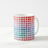 抽象芸術円の色 コーヒーマグカップ (正面右)