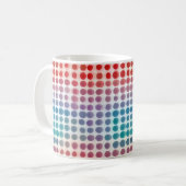 抽象芸術円の色 コーヒーマグカップ (正面左)