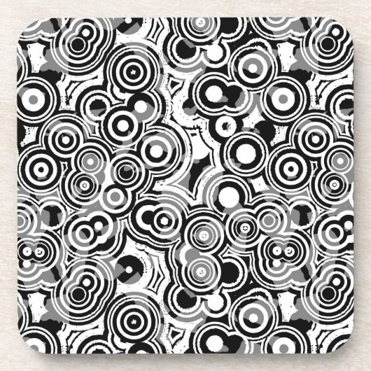 抽象芸術円コースターセット コースター (正面)