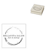 抽象芸術円サロンロゴ ラバースタンプ (押印)