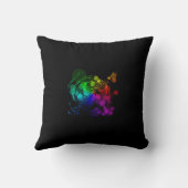 抽象芸術円スワール枕 クッション (裏面)