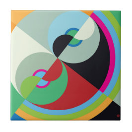 抽象芸術円セラミックタイル タイル