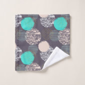 抽象芸術円パターンタオルセット バスタオルセット (ウォッシュタオル)