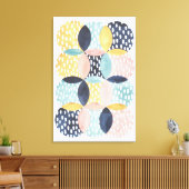 抽象芸術円パターン キャンバスプリント (インサイチュ (リビング))