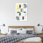 抽象芸術円パターン キャンバスプリント (インサイチュ (寝室))