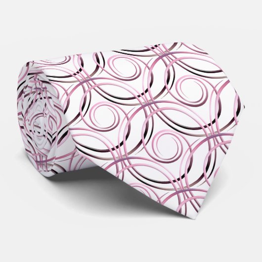 抽象芸術円パターン ネクタイ (ロール)