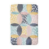 抽象芸術円パターン バスマット (正面縦)