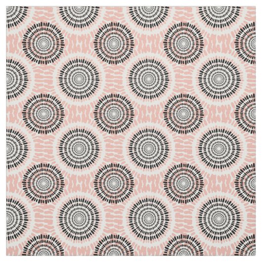 抽象芸術円パターン ファブリック (見本)