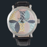抽象芸術円パターン 腕時計<br><div class="desc">抽象芸術円パターンアーティスト: Grace Popp.イメージID: 150359D。</div>