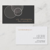 抽象芸術円プロフモダンァイル名刺 名刺 (正面/裏面)
