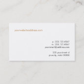 抽象芸術円プロフモダンァイル名刺 名刺 (裏面)