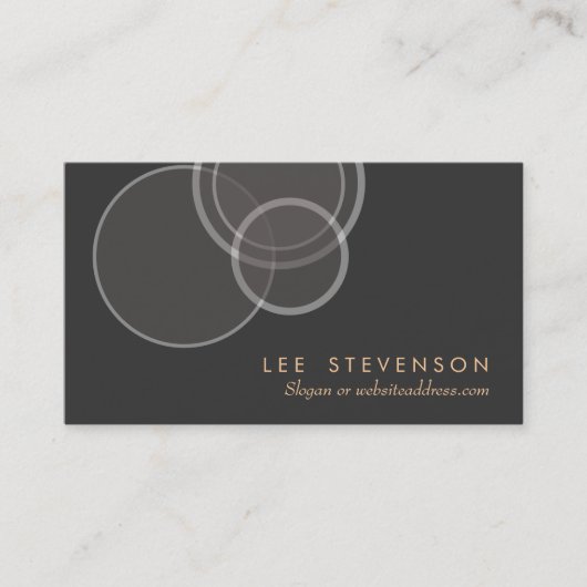抽象芸術円プロフモダンァイル名刺 名刺 (正面)