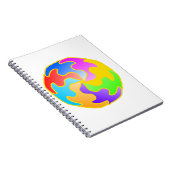 抽象芸術円型枠 ノートブック (右側)