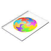 抽象芸術円型枠 ノートブック (左側)