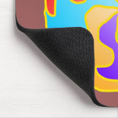 抽象芸術円型枠 マウスパッド (コーナー)