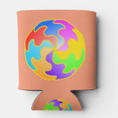 抽象芸術円型枠 缶クーラー (裏面)