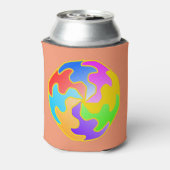 抽象芸術円型枠 缶クーラー (缶裏面)