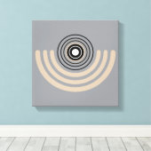 抽象芸術円弧 キャンバスプリント (インサイチュ (ウッドフロア))