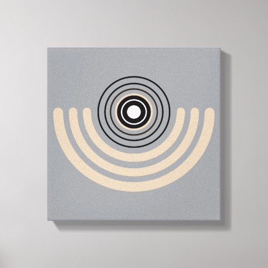 抽象芸術円弧 キャンバスプリント (正面)