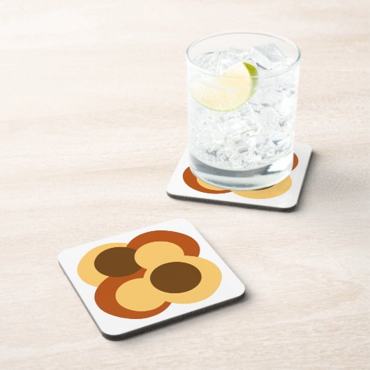 抽象芸術円形図形 コースター (右側)