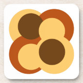 抽象芸術円形図形 コースター (正面)