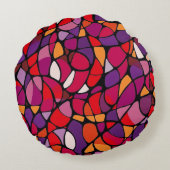 抽象芸術円枕 ラウンドクッション (裏面)