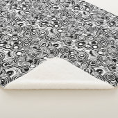 抽象芸術円毛布 シェルパブランケット (3/4)