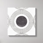 抽象芸術円組成 キャンバスプリント (正面)