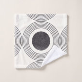 抽象芸術円組成 バスタオルセット (ウォッシュタオル)