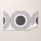 抽象芸術円組成 バスタオルセット (ハンドタオル)