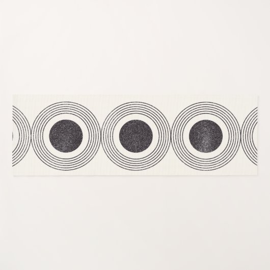 抽象芸術円組成 ヨガマット (正面(横))