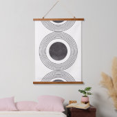 抽象芸術円組成 吊り下げ型タペストリー (寝室)