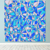 抽象芸術円 キャンバスプリント (インサイチュ (ウッドフロア))